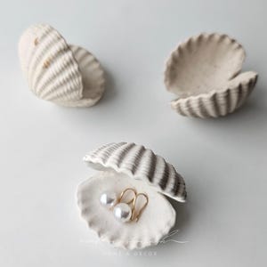 Handgemachte Jesmonit Muschel Schale: Schmuck Ring Halter, Diffusor für ätherisches Öl