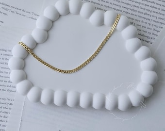 Dreamscape Cloud Trinket Tray: Beaded Jewelry Plate