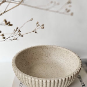 Decorative Ribbed Bowl Handmade image 7
