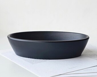 Decorative Handmade Smooth Oval Bowl