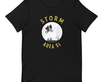 Storm Area 51, UFO, Space, Alien Unisex t-shirt