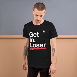Blink 182 - Camiseta con temática de las estrellas, Get in Loser, los ovnis son reales, los ovnis existen