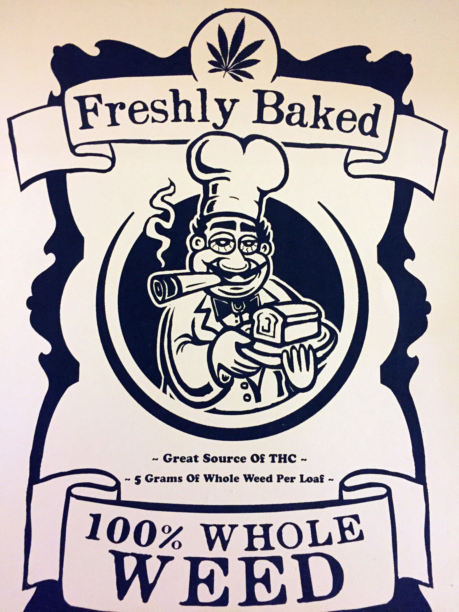 Freshly baked Marijuana edibles silk screen poster 13x17 Etsy