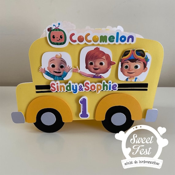 Cocomelon - The Wheels On The Bus Lunch Box - Red