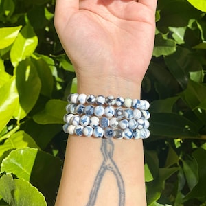 Orca Agate Bracelet 8mm