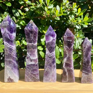 Chevron Amethyst Cinched Tower/ Dream Amethyst Tower/ Dream Amethyst Point