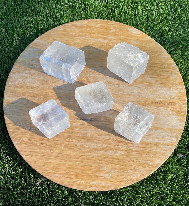 Optical Calcite Cube - Etsy