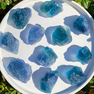 Raw Natural Blue Fluorite