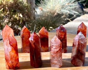Fire Quartz Tower / Hematoid Quartz
