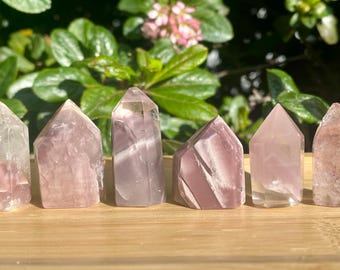 Pink Lithium Quartz MINI Tower