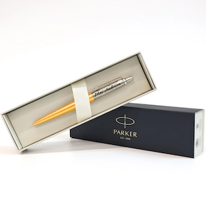 Personalised Engraved Parker Jotter Ball Pen - Orange - Fathers Day Christmas Gift - Boyfriend Girlfriend Wedding For Him Wedding Groomsman
