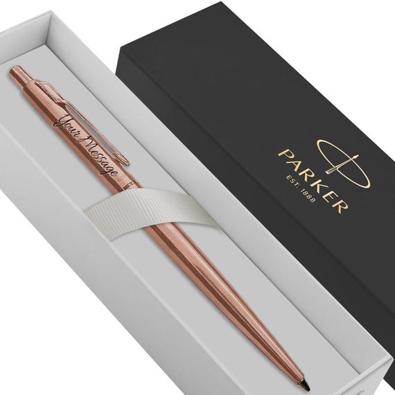 Parker Rose Gold Custom Engraved Of 2, Parker Jotter Pen Set