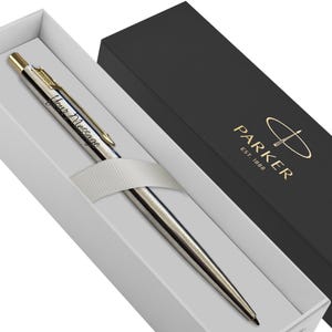 Gepersonaliseerde gegraveerde Parker klassieke balpen - zilver goud - kerstcadeau vaderdag - vriend vriendin bruiloft voor hem haar stalknecht