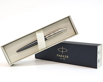 Personalised Engraved Parker Jotter Ball Pen - Black - Christmas Gift Fathers Day - Boyfriend Girlfriend Wedding For Him Her Groomsman