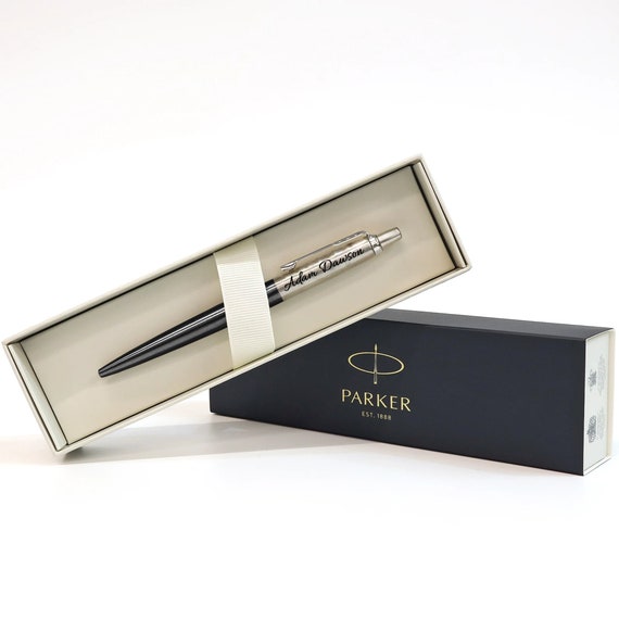 Personalised Engraved Parker Jotter Ball Pen Black Christmas Gift