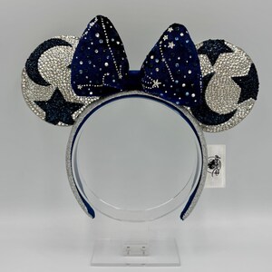 Blue Silver Stars Mickey Ears - Etsy display picture 1
