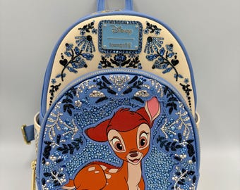 Bambi Loungefly backpack | Rhinestone Bambi Disney Bag | Bedazzled Loungefly | Blinged Bambi Loungefly