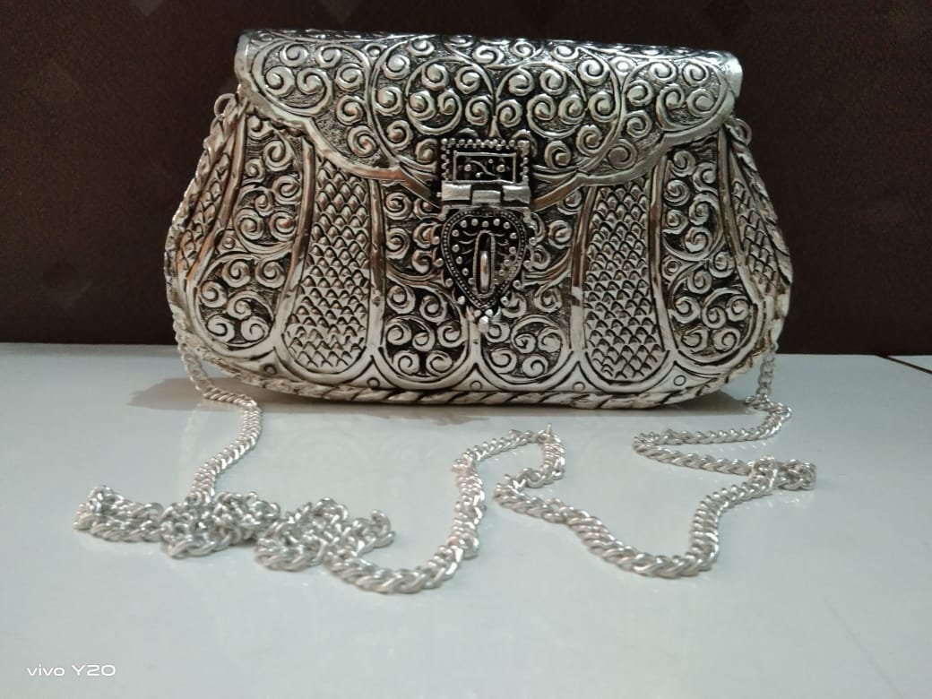 Gionforsy 1920s Party Handbag (Silver): Handbags: Amazon.com