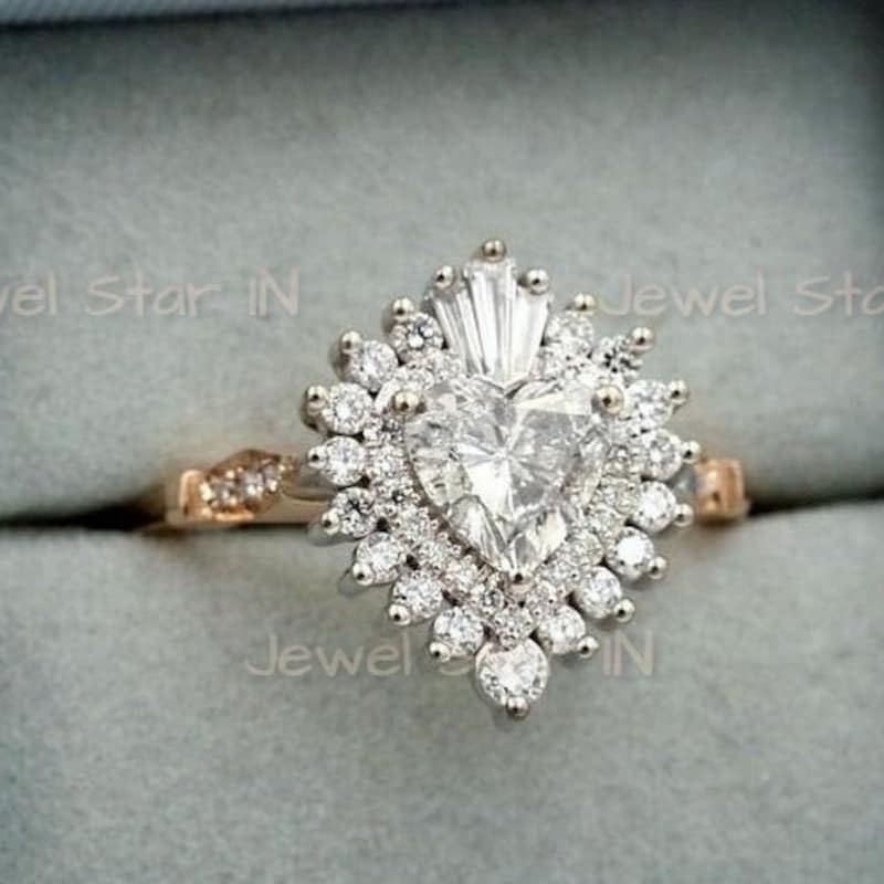 Heart Engagement Rings - Etsy
