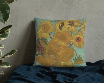 Girasole di Van Gogh, cuscini da esterno con inserto