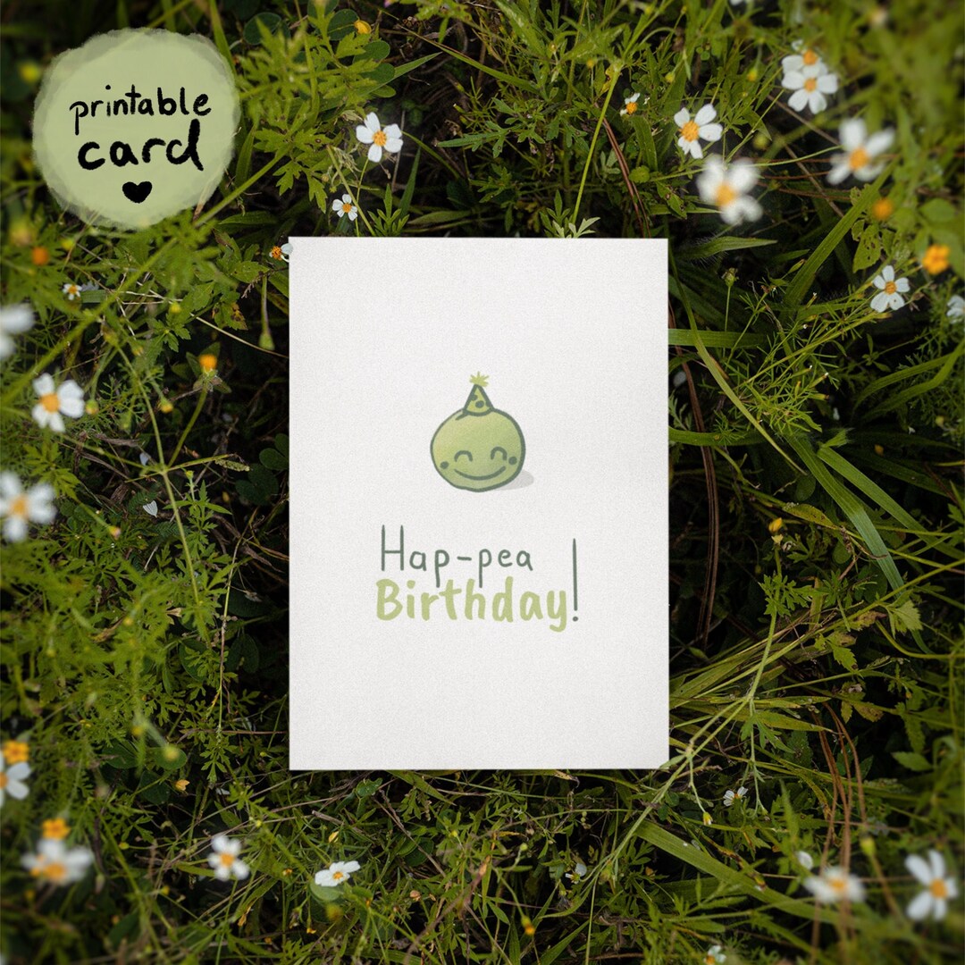 Adorable Birthday Wishes Card, HAPPEA Birthday! (print Out Yourself