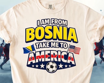 Comfort Colors Bosnia Soccer Shirt, Bosnia Football Fan Tee, Vintage Bosnia Sports Shirt, World Cup Fan Gift, Retro Game Day Outfit