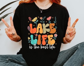 Comfort Colors Lake Life Shirt, Lake Shirt, On The Lake,Gift for Travel Lover, Gift for Adventurer, Vacation Shirt, Lake Fan Tee, Camper Tee