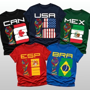 2026 Soccer Fan Shirt, Any Country Flag 26 Tee, Custom Country Code Shirt, International Football Tournament Fan Gift, World Soccer 2026 Tee