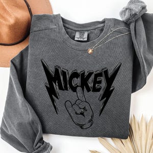 Comfort Colors Mickey T-Shirt, Metal Rock Mickey Shirt, Matching Family Shirts, Funny Disney Shirt, Disney Lover Gift, Mickey Mouse Shirt