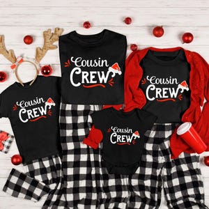 Cousin Crew Hats Christmas Shirts, Christmas Pajamas, Cousin Crew Christmas shirts, Christmas Shirts, Christmas Pajama Tops, Cousin Crew