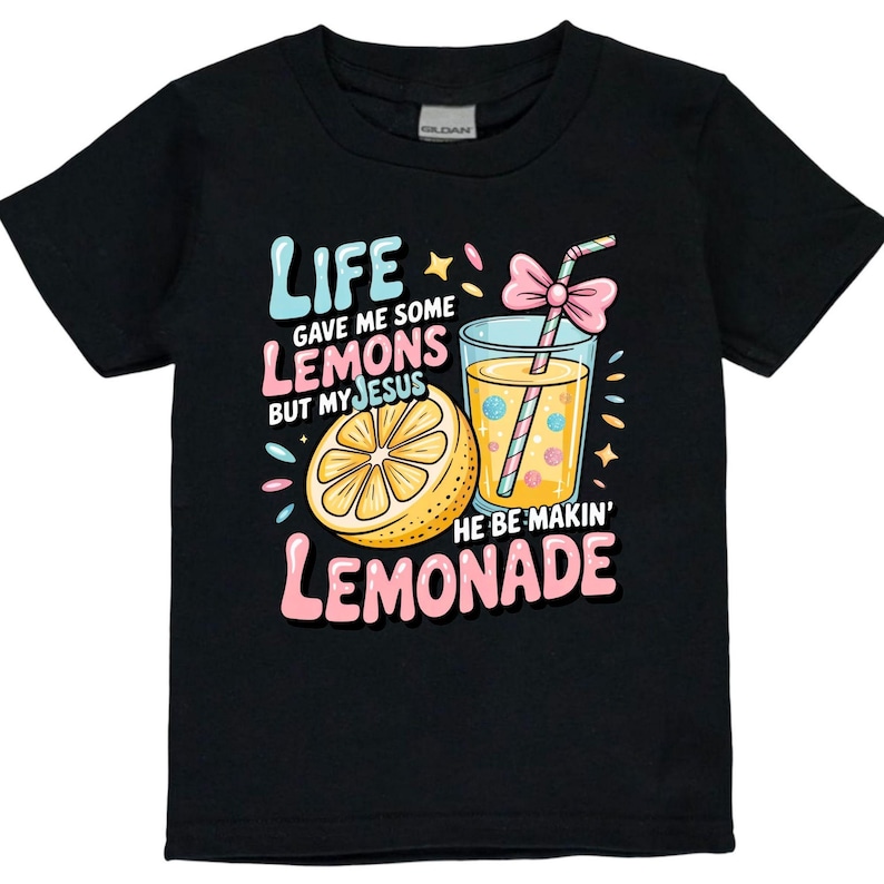 Life Gave Me Some Lemons But My Jesus He Be Makin' Lemonade Shirt, Christian T-Shirt, Faith Shirt, God's Got My Back, Funny Lemonade Tee image 7