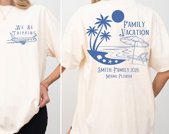 Custom Family Vacation 2026 Shirts Making Memories Together Family Matching Tshirt Personalized Family Beach Trip Shirt Summer Vacation Tee