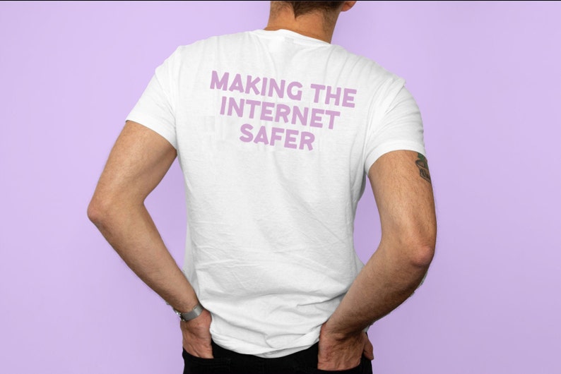 Charity T Shirt Making the Internet Safer image 1