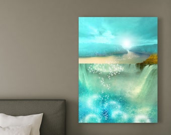 Abstract Art,large Painting,Spiritual Art,Fine Art,Print on Canvas ,Orit Martin, hebrew letters, jewish art, Israeli art