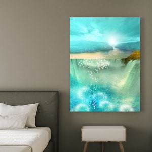 Abstract Art,large Painting,Spiritual Art,Fine Art,Print on Canvas ,Orit Martin, hebrew letters, jewish art, Israeli art