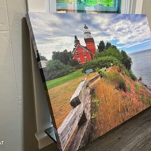 Big Bay Lighthouse, Lake Superior- Michigan Photography - Premium Gallery Wrapped Canvas - Ready-to-Hang