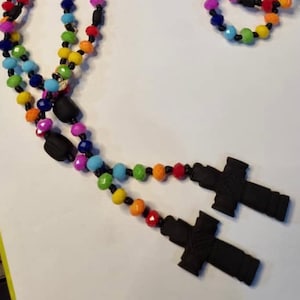 Rainbow Rosary Beads | Catholic Prayer Beads | First Communion Gift | Religious Gift for Kids | Prayer Necklace | Spiritual Gift