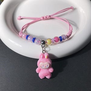 Labubu Bracelet - Adjustable- PINK