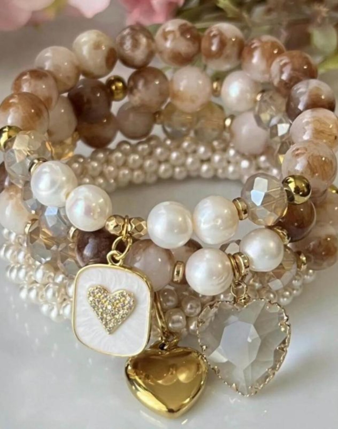 Darling Pearl Bracelet Set