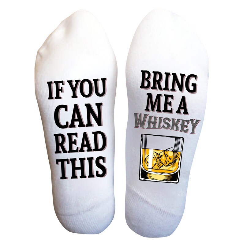 Bring Me a Whiskey Socks If You Can Read This Funny Birthday - Etsy