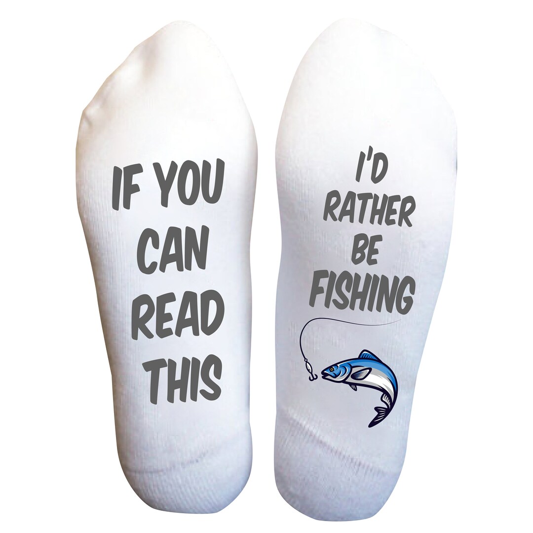 Funny Dad Socks, Fishing Socks, Funny Fishing Socks, Fisherman Gifts