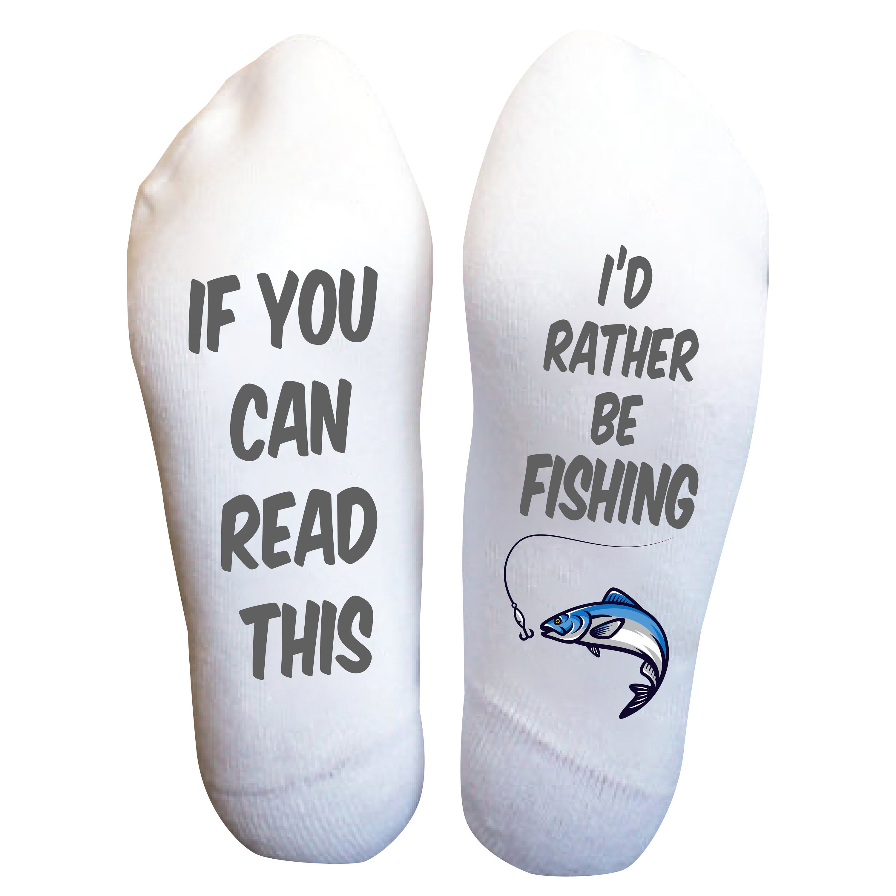 I'd Rather be Fishing Socks Birthday Gift Womens Etsy