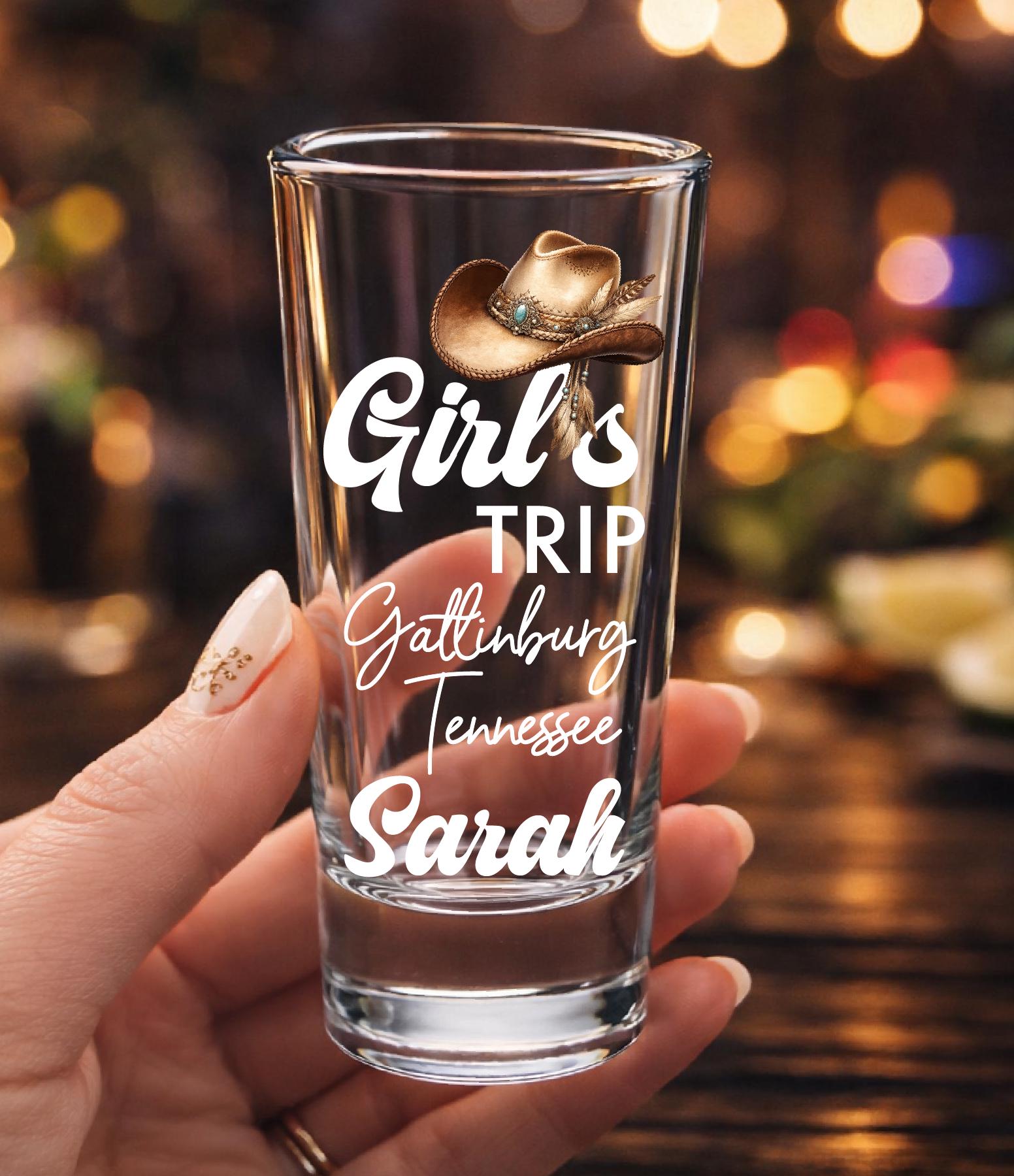Girls Personalized Shot Glass