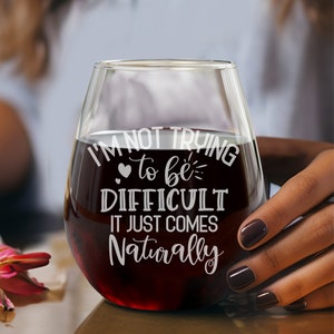 Personalized Stemless Wine Glass: Engraved Gift (17oz)