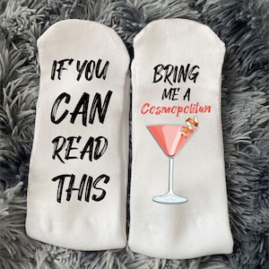 Personalized Funny Socks, Cosmopolitan Socks, Women’s Funny Socks, Socks For Men and Women