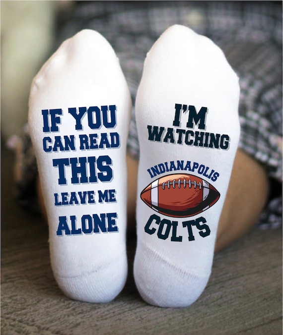 Indianapolis Colts Socks American Football Socks Colts Etsy
