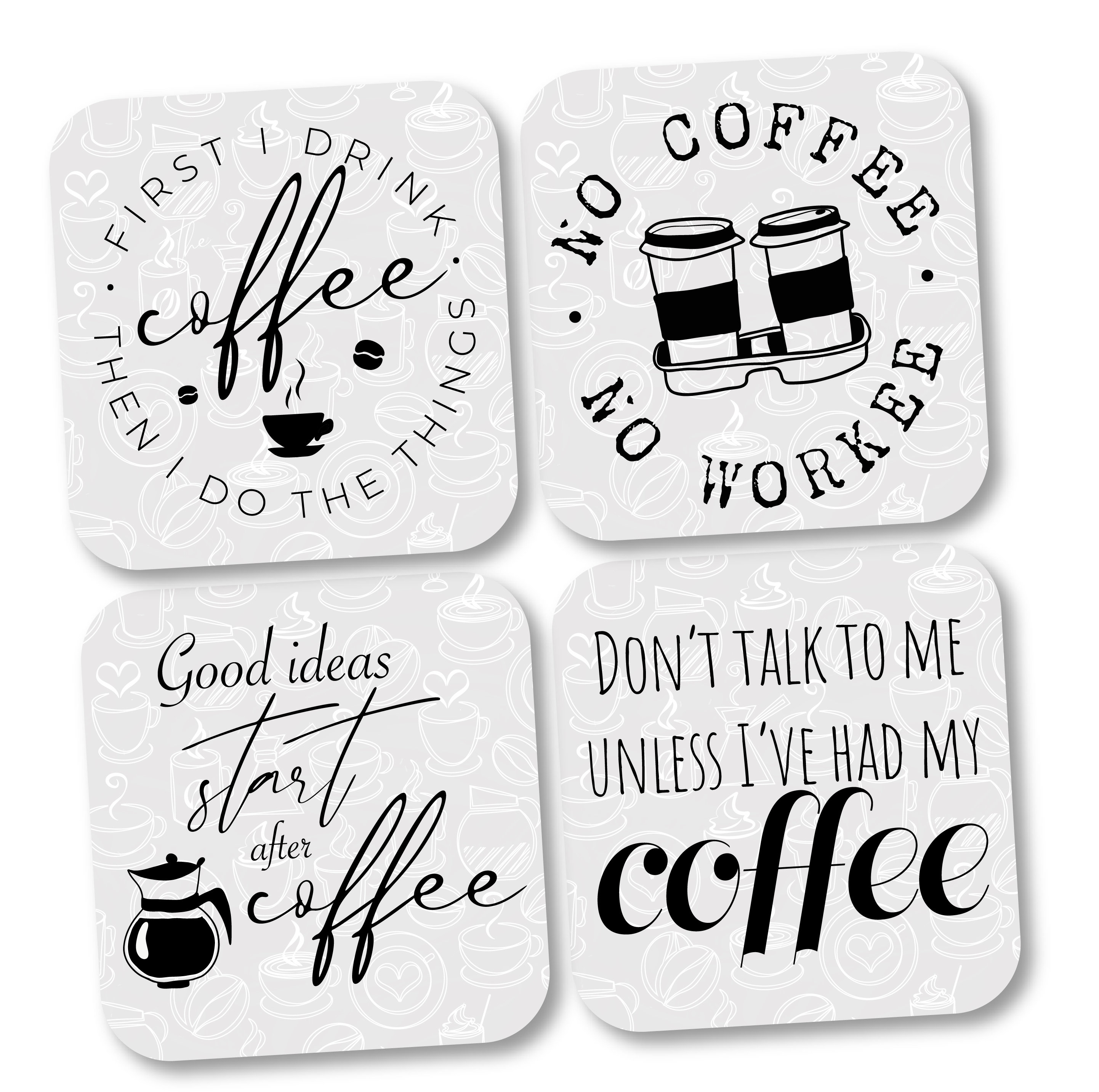 Funny coffee coasters sale