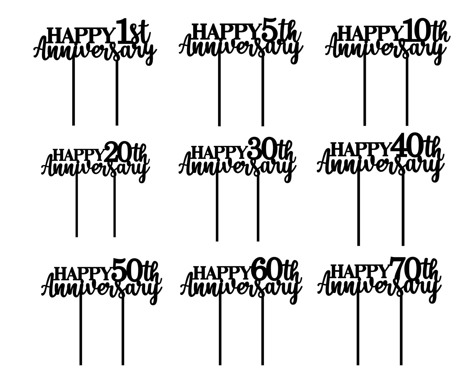 Anniversary Cake Toppers Wooden Cake Topper Wedding Cake Etsy
