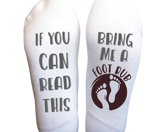 Rub My Feet Socks, Hey You, Gift for Him, Gift for Her, Funny Socks - Etsy