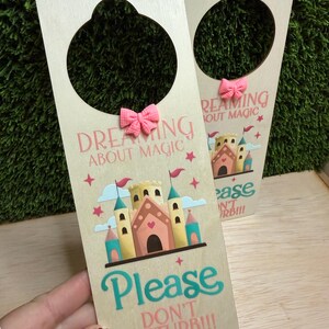 Personalized Door Hanger, Do Not Disturb Please Knock, Princess Room Sign